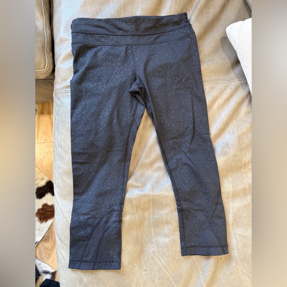 lululemon athletica Black Patterned Leggings